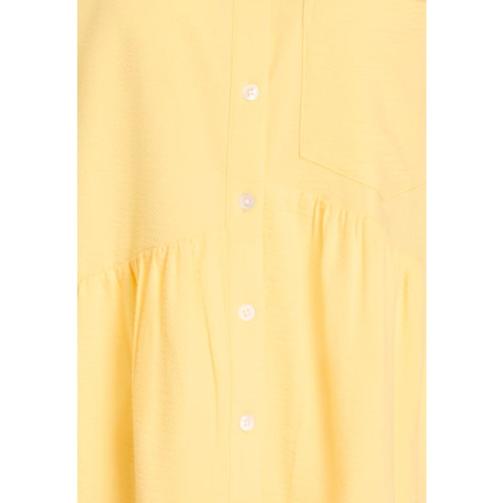VERONICA BEARD Harrow tiered cotton-blend seersucker mini shirt dress NWT 398 XS - Picture 2 of 10
